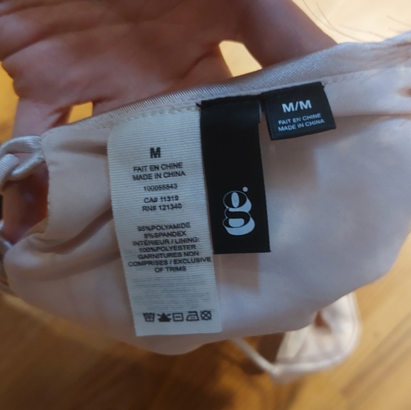 Garage- pink lace-up cami - Picture 3 of 4